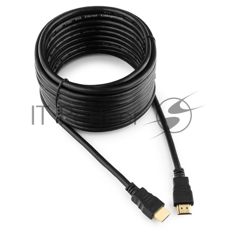 Кабель HDMI Cablexpert CC-HDMI4-7.5M, 19M/19M, v2.0, медь, позол.разъемы, экран, 7.5м, черный, пакет