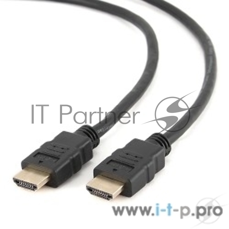 Кабель HDMI Cablexpert CC-HDMI4L-1M, 19M/19M, v2.0, серия Light, позол.разъемы, экран, 1м, черный, пакет