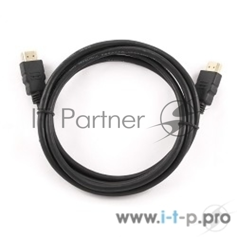 Кабель HDMI Cablexpert CC-HDMI4L-1M, 19M/19M, v2.0, серия Light, позол.разъемы, экран, 1м, черный, пакет