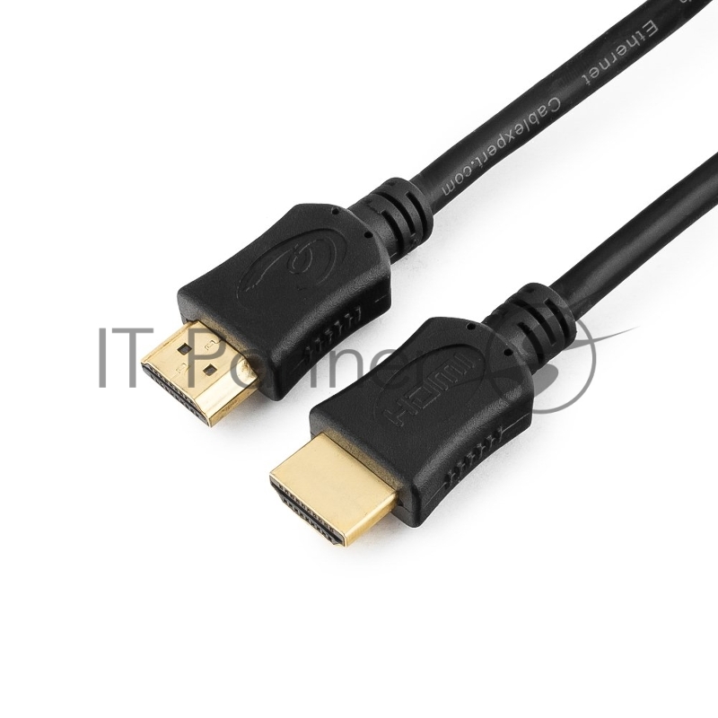 Кабель HDMI Cablexpert CC-HDMI4L-1M, 19M/19M, v2.0, серия Light, позол.разъемы, экран, 1м, черный, пакет