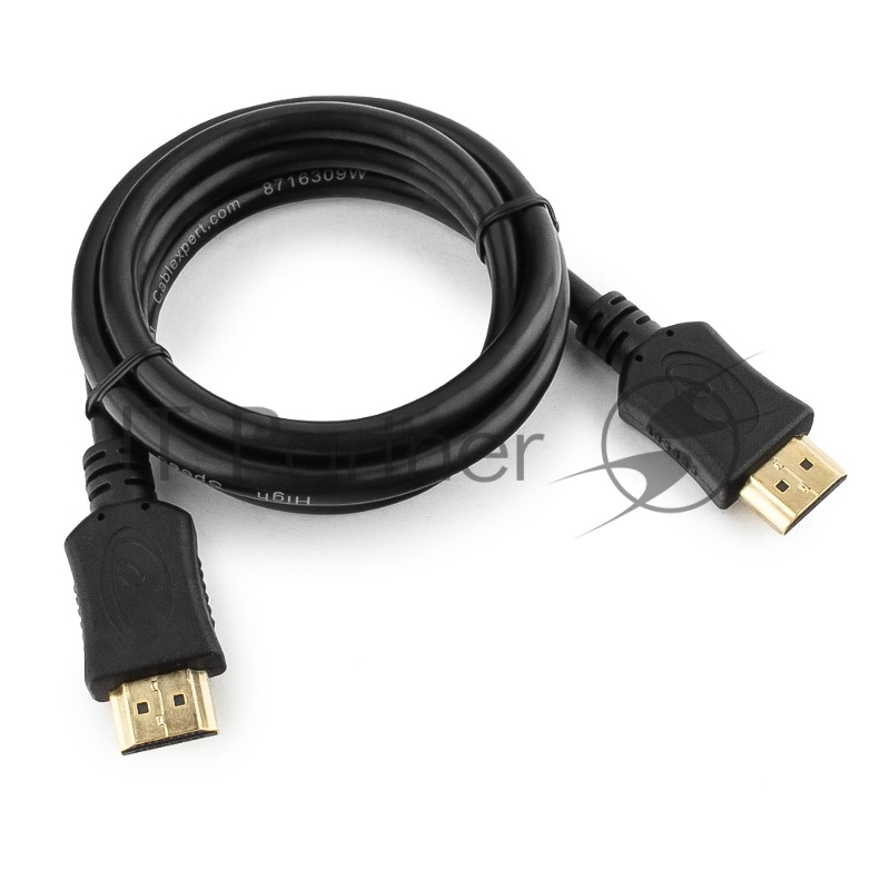 Кабель HDMI Cablexpert CC-HDMI4L-1M, 19M/19M, v2.0, серия Light, позол.разъемы, экран, 1м, черный, пакет