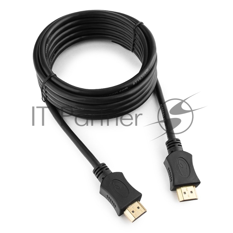 Кабель HDMI Cablexpert CC-HDMI4L-10, 19M/19M, v2.0, серия Light, позол.разъемы, экран, 3м, черный, пакет