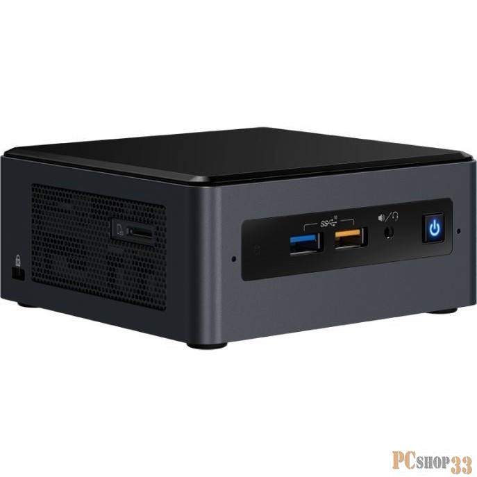 Компьютер Intel NUC BOXNUC8I3BEK2, i3 8109U, 3.6 GHz, 2xDDR4 SODIMM (1.2V up to 2400MHz/32Gb), VGA Intel Iris Plus Graphics 655(1xHDMI + 1xDP via Thunderbolt/USB-C), 4xUSB3.1 Gen2, 1x m.2 SSD, GBL, WiFi+BT