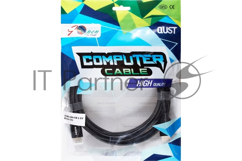 Кабель HDMI 19M/M ver 2.0, 3М, iOpen (light) <ACG520BM-3.0>