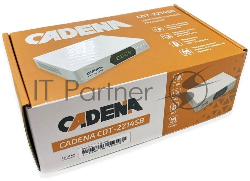 Приемник цифровой эфирный CADENA CDT-2214SB