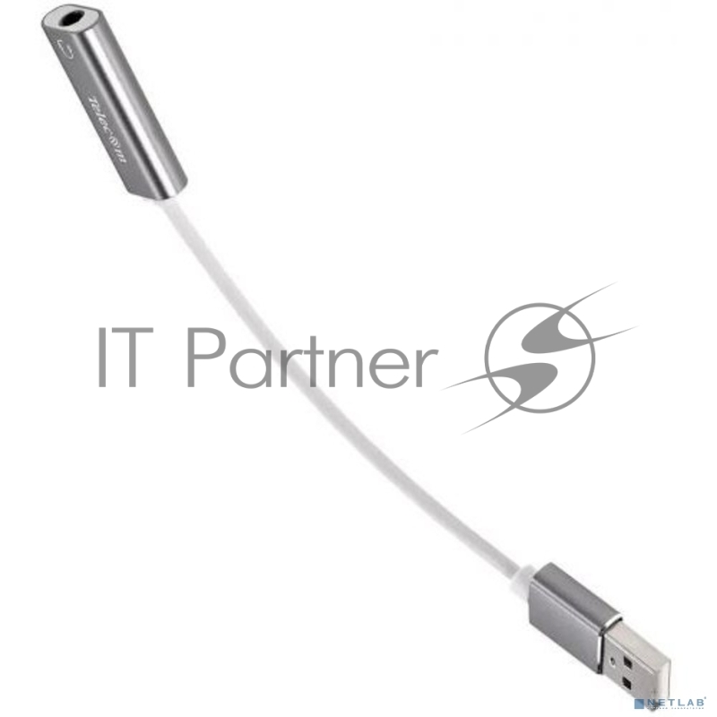 Переходник аудио USB2.0(M)-->3.5мм F (гнездо) Telecom 0.1м