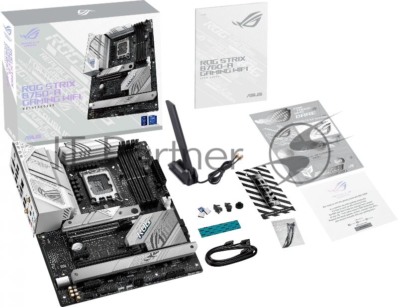 Материнская плата ASUS ROG STRIX B760-A GAMING WIFI Soc-1700 Intel B760 4xDDR5 ATX AC`97 8ch(7.1) 2.5Gg RAID+HDMI+DP