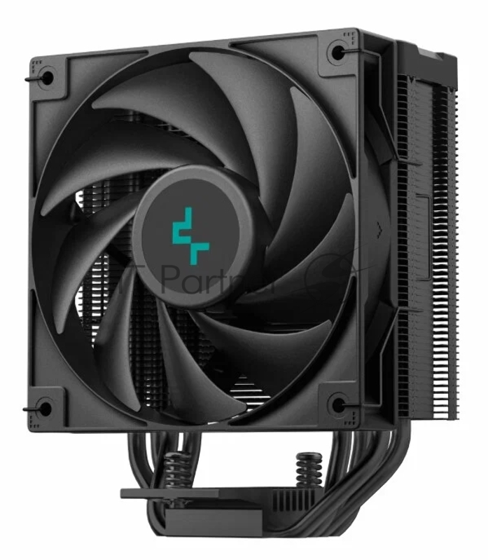 Кулер DEEPCOOL AG400 DIGITAL BK ARGB LGA1700/1200/115X/AM5/AM4 (9шт/кор, TDP 220W, PWM, ARGB Fan 120mm, 4 тепл. трубки, черный) RET