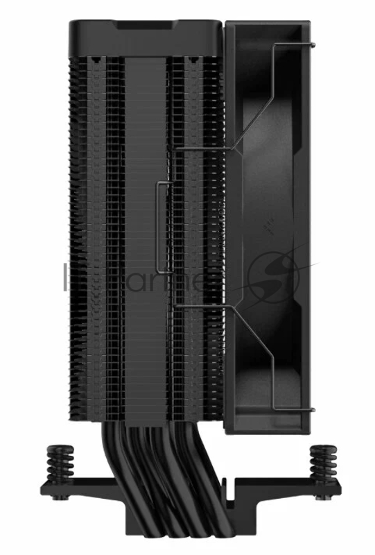 Кулер DEEPCOOL AG400 DIGITAL BK ARGB LGA1700/1200/115X/AM5/AM4 (9шт/кор, TDP 220W, PWM, ARGB Fan 120mm, 4 тепл. трубки, черный) RET