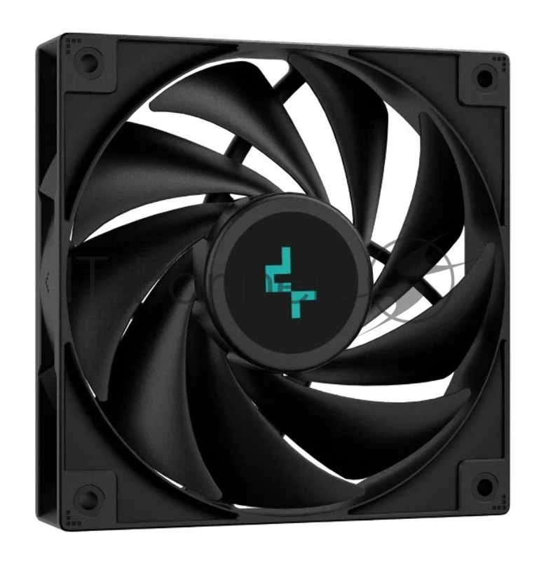 Кулер DEEPCOOL AG400 DIGITAL BK ARGB LGA1700/1200/115X/AM5/AM4 (9шт/кор, TDP 220W, PWM, ARGB Fan 120mm, 4 тепл. трубки, черный) RET