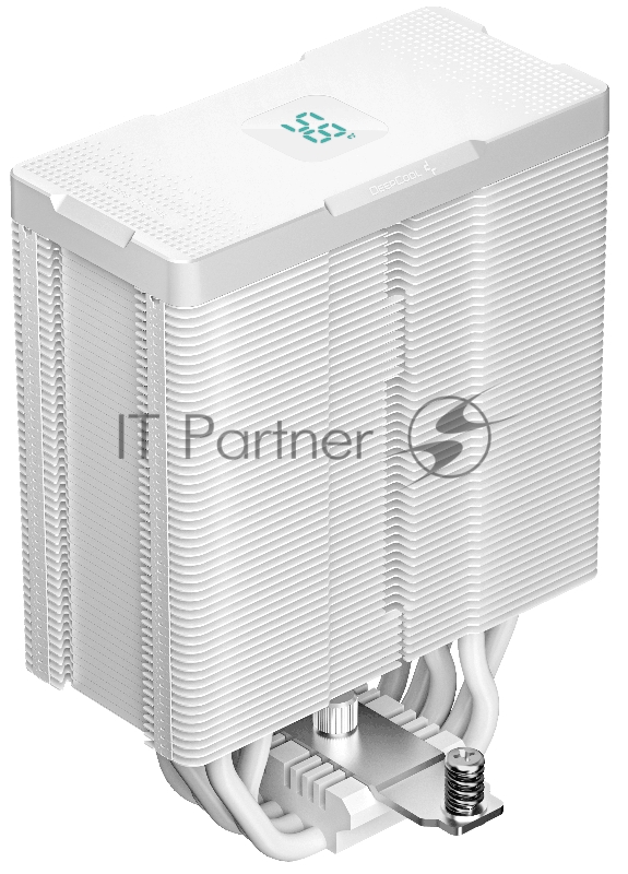 Кулер DEEPCOOL AG500 DIGITAL WH ARGB LGA1700/1200/115X/AM5/AM4 (9шт/кор, TDP 240W, PWM, ARGB Fan 120mm, 5 тепл. трубок, белый) RET