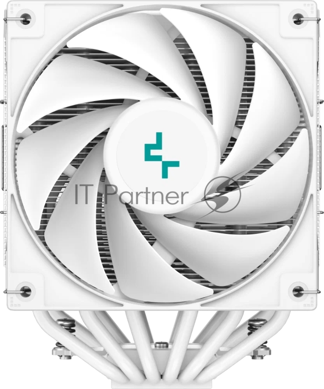 Кулер DEEPCOOL AG620 DIGITAL WH ARGB LGA1700/1200/115X/AM5/AM4 (8шт/кор, TDP 260W, PWM, DUAL Fan 120mm, 6 тепл. трубок, белый) RET