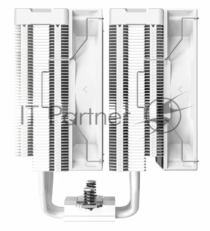 Кулер DEEPCOOL AG620 DIGITAL WH ARGB LGA1700/1200/115X/AM5/AM4 (8шт/кор, TDP 260W, PWM, DUAL Fan 120mm, 6 тепл. трубок, белый) RET