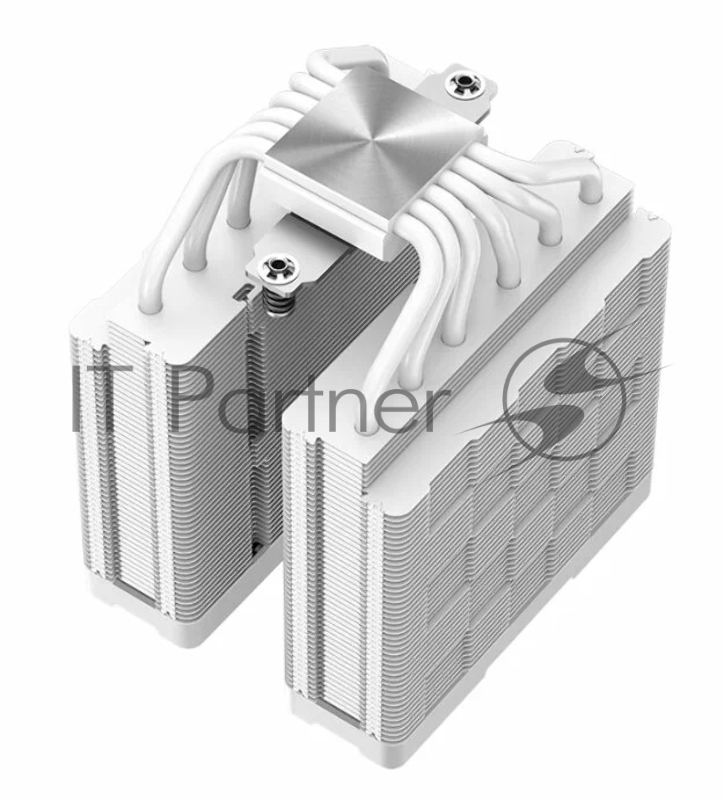 Кулер DEEPCOOL AG620 DIGITAL WH ARGB LGA1700/1200/115X/AM5/AM4 (8шт/кор, TDP 260W, PWM, DUAL Fan 120mm, 6 тепл. трубок, белый) RET