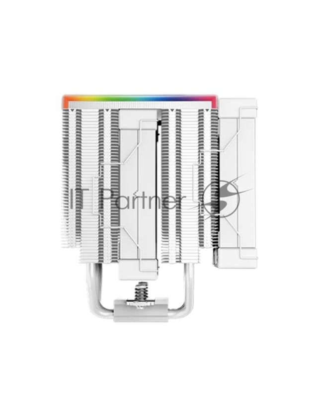 Кулер DEEPCOOL AK620 DIGITAL WH LGA20XX/1700/1200/115X/AM5/AM4 (8шт/кор, TDP 260W, PWM, DUAL Fan 120mm, 6 тепл. трубок, ARGB, белый) RET