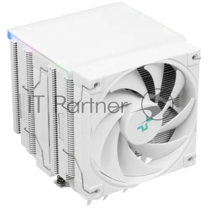 Кулер DEEPCOOL AK620 DIGITAL WH LGA20XX/1700/1200/115X/AM5/AM4 (8шт/кор, TDP 260W, PWM, DUAL Fan 120mm, 6 тепл. трубок, ARGB, белый) RET