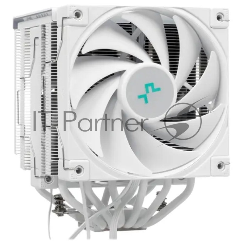 Кулер DEEPCOOL AK620 DIGITAL WH LGA20XX/1700/1200/115X/AM5/AM4 (8шт/кор, TDP 260W, PWM, DUAL Fan 120mm, 6 тепл. трубок, ARGB, белый) RET