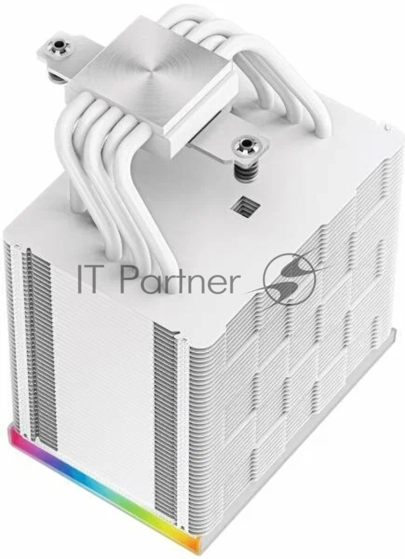 Кулер DEEPCOOL AK500 DIGITAL WH LGA20XX/1700/1200/115X/AM5/AM4 (9шт/кор, TDP 240W, PWM, Fan 120mm, 5 тепл. трубок, Copper Base, белый) RET