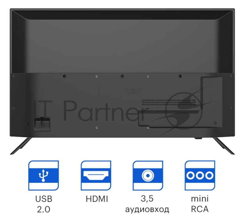 Телевизор LED Kivi 40 40F550NB черный FULL HD 60Hz DVB-T DVB-T2 DVB-C