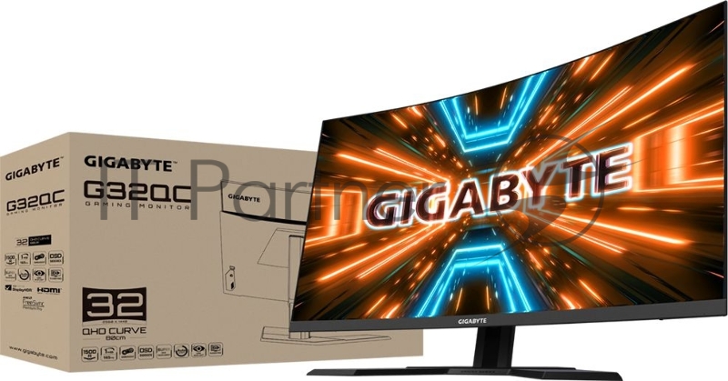 Монитор Gigabyte 31.5 G32QC A VA 2560x1440 165Hz 350cd/m2 16:9