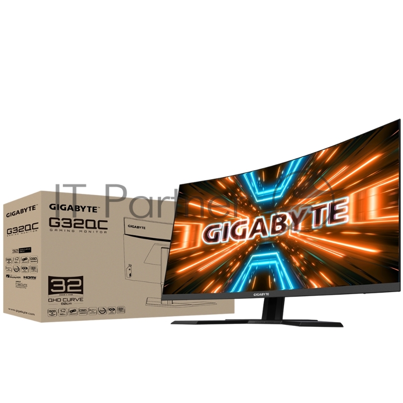 Монитор Gigabyte 31.5 G32QC A VA 2560x1440 165Hz 350cd/m2 16:9