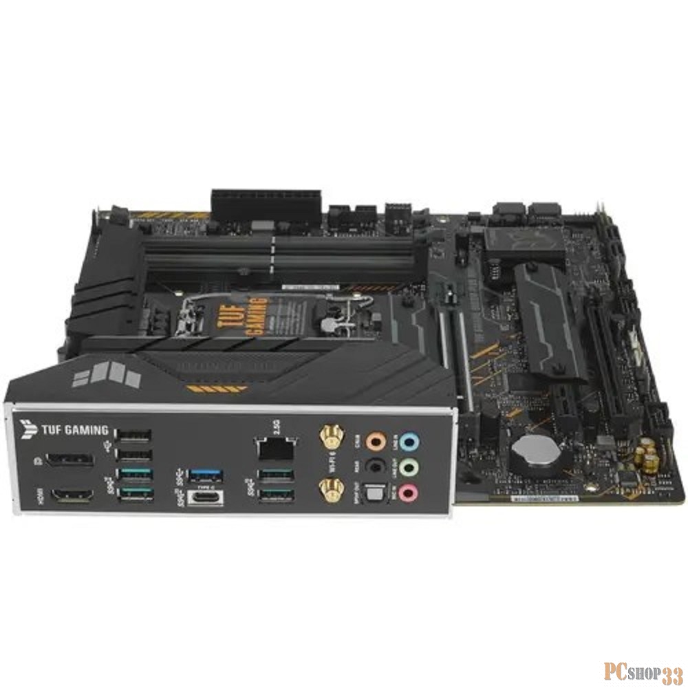 Материнская плата ASUS TUF GAMING B660M-PLUS WIFI, LGA1700, B660, 4*DDR5, DP+HDMI, CrossFireX, SATA3 + RAID, Audio, Gb LAN, USB 3.2*6, USB 2.0*6, COM*1 header (w/o cable), mATX 90MB1AZ0-M0EAY0