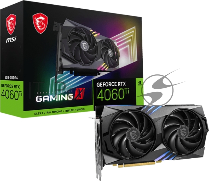 Видеокарта MSI RTX4060TI GAMING X 8G RTX 4060TI 8Gb 128bit GDDR6 2640/18000 HDMIx1 DPx3 HDCP Ret (602-V515-16S)