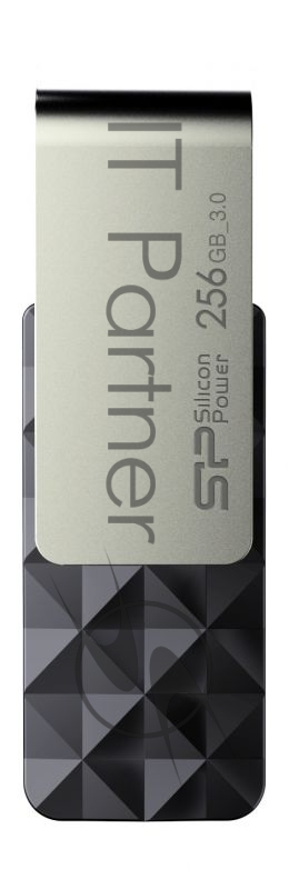 Флеш Диск Silicon Power 256Gb Blaze B30 SP256GBUF3B30V1K USB3.0 черный/серый