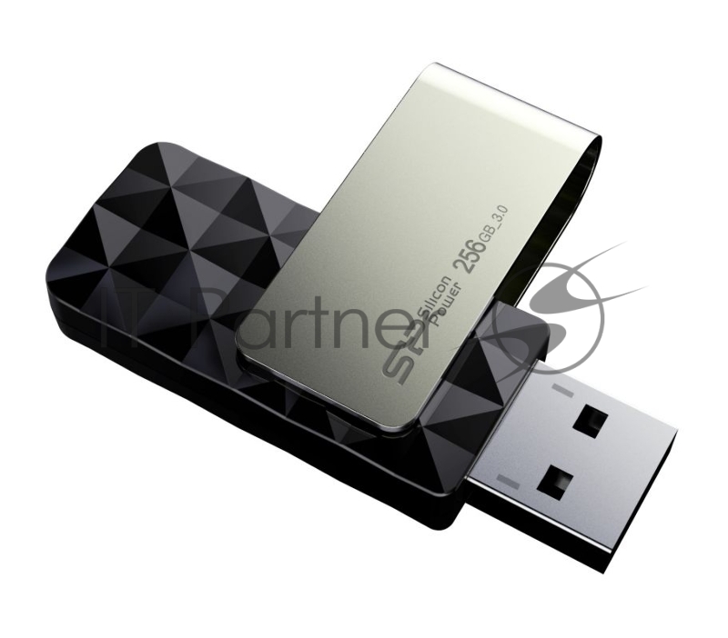Флеш Диск Silicon Power 256Gb Blaze B30 SP256GBUF3B30V1K USB3.0 черный/серый