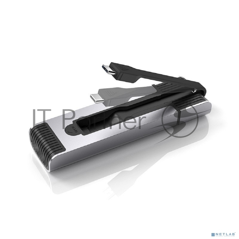 Внешний бокс M.2 SATA SSD Netac WH21NT07WH21-30C0 слайд алюминиевый корпус, совместим 2280/2260/2242/2230, серебристый