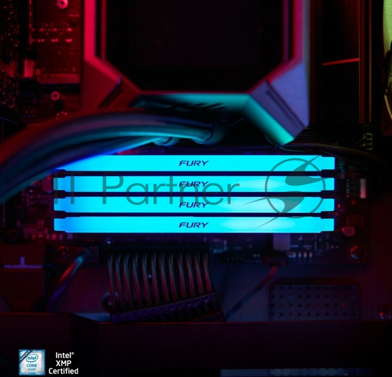 Оперативная память Kingston 32GB DDR4 3600MHz DIMM FURY Beast Black RGB XMP KF436C18BB2AK2/32 kit 2x16Gb, CL18, 288-pin 1.35V Non-ECC