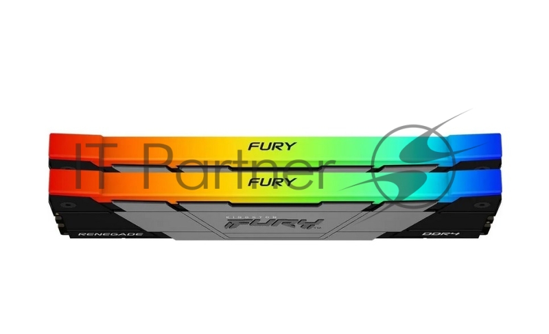 Память Kingston DDR4 2x32GB 3600MHz KF436C18RB2AK2/64 Fury Renegade RGB RTL Gaming PC4-28800 CL18 DIMM 288-pin 1.35В dual rank с радиатором Ret