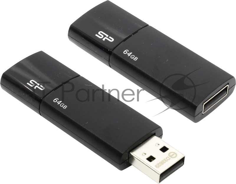 Флеш накопитель 64GB Silicon Power Ultima U05, USB 2.0, Черный