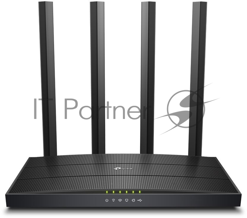 Роутер беспроводной TP-Link Archer C6U AC1200 10/100/1000BASE-TX/4G ready черный