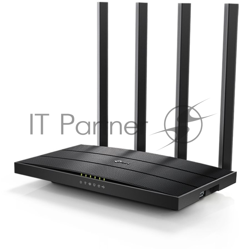 Роутер беспроводной TP-Link Archer C6U AC1200 10/100/1000BASE-TX/4G ready черный