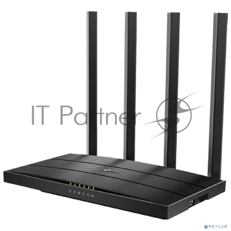 Роутер беспроводной TP-Link Archer C6U AC1200 10/100/1000BASE-TX/4G ready черный