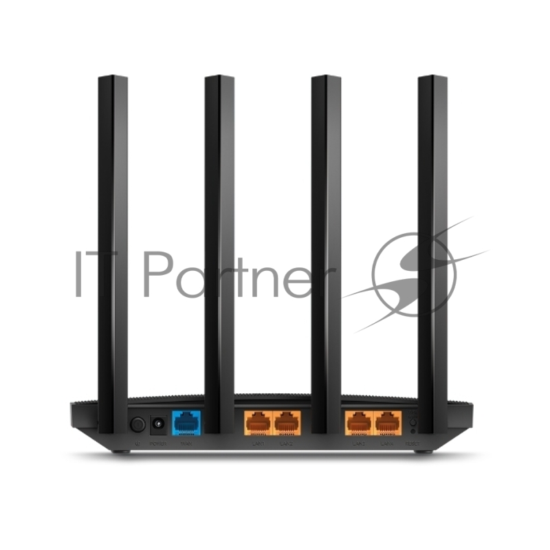 Роутер беспроводной TP-Link Archer C6U AC1200 10/100/1000BASE-TX/4G ready черный