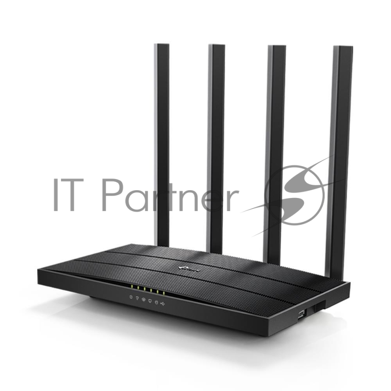 Роутер беспроводной TP-Link Archer C6U AC1200 10/100/1000BASE-TX/4G ready черный