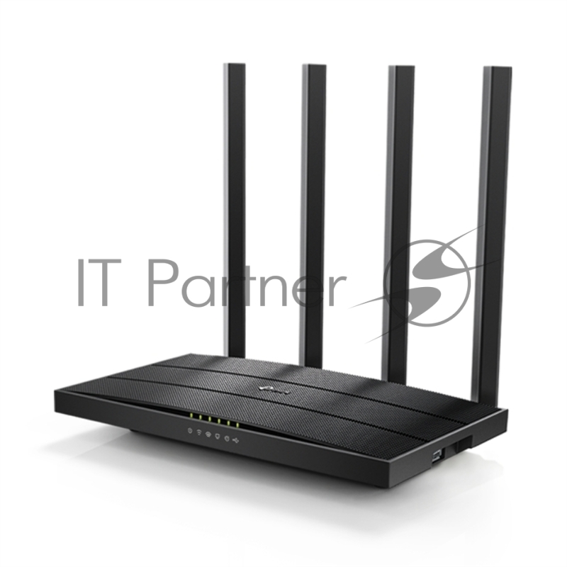 Роутер беспроводной TP-Link Archer C6U AC1200 10/100/1000BASE-TX/4G ready черный