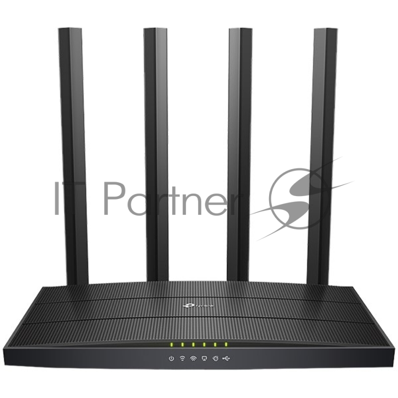 Роутер беспроводной TP-Link Archer C6U AC1200 10/100/1000BASE-TX/4G ready черный