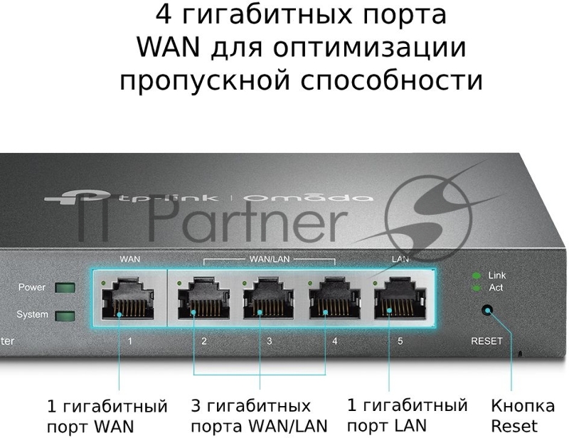 Роутер TP-Link SafeStream ER605 10/100/1000BASE-TX черный