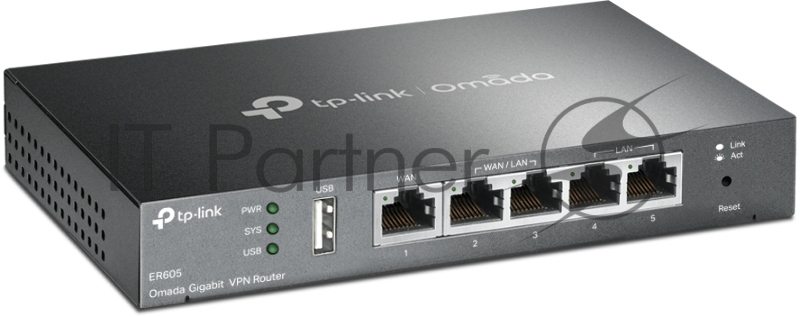 Роутер TP-Link SafeStream ER605 10/100/1000BASE-TX черный