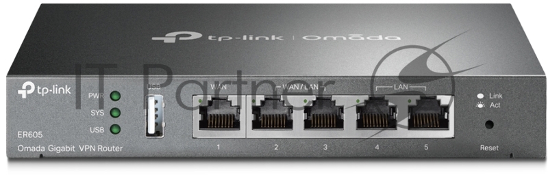 Роутер TP-Link SafeStream ER605 10/100/1000BASE-TX черный