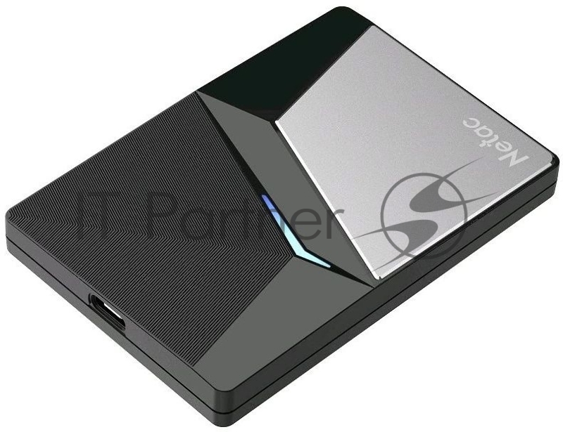 Накопитель внешний SSD External Netac 2.0Tb Z7S <NT01Z7S-002T-32BK> (USB3.2, up to 550/480MBs, 89х60х11.5mm, Aluminium+Steel+Plastic)