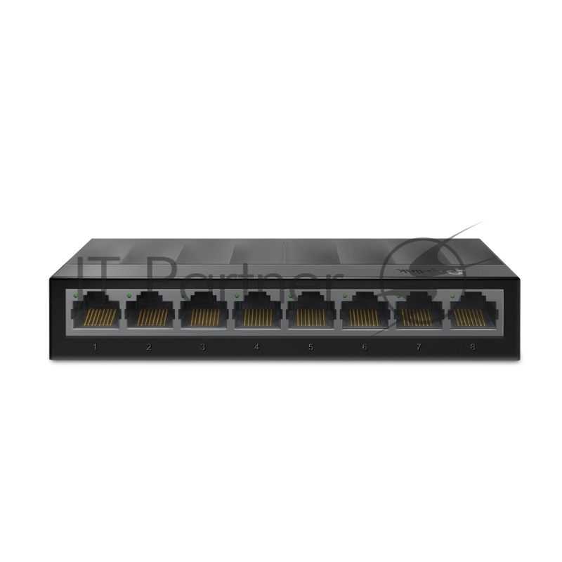 Коммутатор 8 ports Giga Unmanaged switch, 8 10/100/1000Mbps RJ-45 ports, plastic shell, desktop and wall mountable