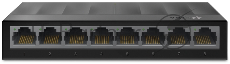 Коммутатор 8 ports Giga Unmanaged switch, 8 10/100/1000Mbps RJ-45 ports, plastic shell, desktop and wall mountable