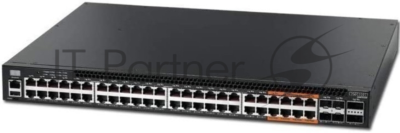 Коммутатор 4610-54P-O-AC-Fv1 Edge-corE 48-Port GE RJ45 port w/ POE+, incl. 8 ports UPOE, 4x10G SFP+, 2 port QSFP+ by DAC or 20G QSFP+ Transceiver, Broadcom Helix 4, Dual-core ARM Cortex A9 1GHz, dual 110-230VAC 920W hot-swappable PSUs, one fixed syst