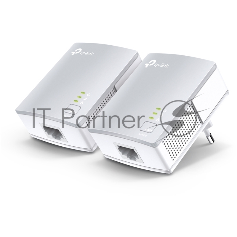 Сетевой адаптер TP-Link TL-PA4010KIT AV600 Nano Powerline Ethernet Adapter Starter Kit, Ultra Compact Size, 500Mbps Powerline Datarate, 10/100Mbps Fast Ethernet, HomePlug AV, Green Powerline, Plug and Play, Twin Pa
