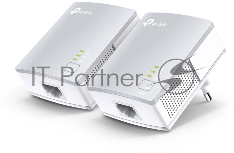 Сетевой адаптер TP-Link TL-PA4010KIT AV600 Nano Powerline Ethernet Adapter Starter Kit, Ultra Compact Size, 500Mbps Powerline Datarate, 10/100Mbps Fast Ethernet, HomePlug AV, Green Powerline, Plug and Play, Twin Pa