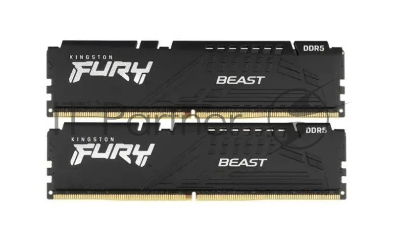 Модуль памяти Kingston 16GB DDR5 6000 DIMM FURY Beast Black EXPO Gaming Memory KF560C36BBEK2-16 Non-ECC, CL36 , 1.35V, (Kit of 2) 1RX16 36-38-38 288-pin 16Gbit, RTL